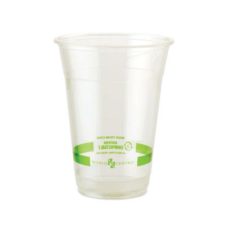 World Centric Clear Cold Cups, 16 oz, Clear, PK1000 CPCS16